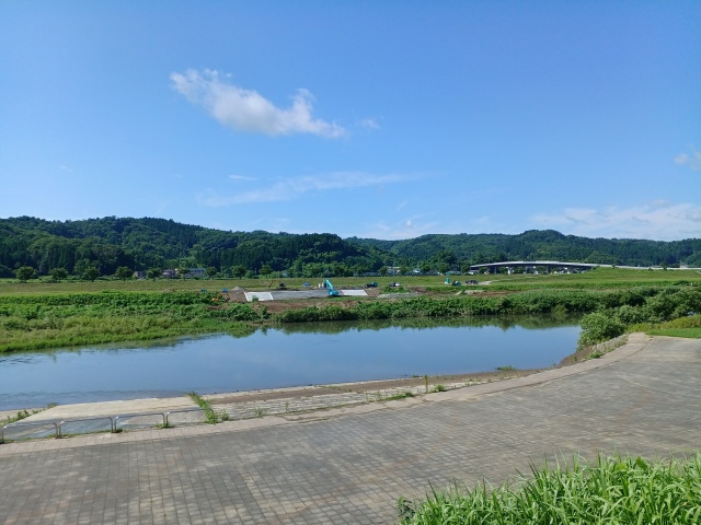 親水広場の様子を撮影した写真